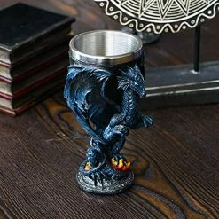 Hot Sale π€© Alikiki Medieval Fantasy Blue Dragon Goblet - Dungeons And Dragons Gifts Party Decoration - D&D Game Chalice Cup Of Thrones Merchandise 7oz Stainless Steel Gothic Drinking Cups β¨ 10 Hot Sale π€© Alikiki Medieval Fantasy Blue Dragon Goblet - Dungeons And Dragons Gifts Party Decoration - D&D Game Chalice Cup Of Thrones Merchandise 7oz Stainless Steel Gothic Drinking Cups β¨ -Goblets & Chalices Sales Store 51q5Kes9eSL