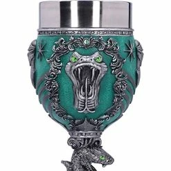 Budget 💯 Nemesis Now Collectable Harry Potter Slytherin Hogwarts House Collectaible Goblet, 1 Count (Pack Of 1), Green Silver 🔔 -Goblets & Chalices Sales Store 51qhttUA6VL
