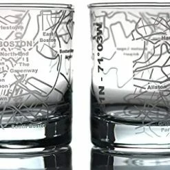 Discount 🛒 Greenline Goods Whiskey Glasses - 10 Oz Tumbler Gift Set For Philadelphia Lovers, Etched With Philadelphia Map | Old Fashioned Rocks Glass - Set Of 2 🧨 -Goblets & Chalices Sales Store 51soylssmcL. AC
