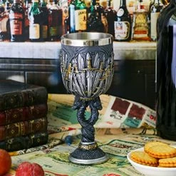 Best reviews of 🥰 Alikiki Medieval Swords Dragon Wine Goblet - GOT D&D Game Chalice Of Merchandise - 7oz Stainless Steel Drinking Cup - Fantasy Dungeons And Dragons Party Gifts For 🎂 Birthday Men 👩 Women ✔️ -Goblets & Chalices Sales Store 51tvQfN6lqL