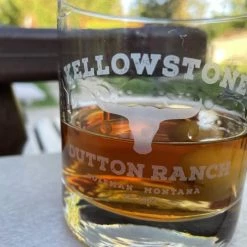 Top 10 🧨 Old Southern Brass Yellowstone Dutton Ranch Old Fashioned Whiskey Rocks Glass - Made In USA ⭐ -Goblets & Chalices Sales Store 51wTglr5qwL