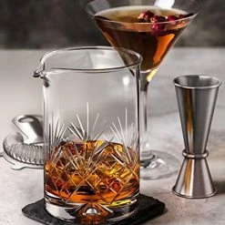 Discount 🔔 Mofado Crystal Cocktail Mixing Glass - 24oz 710ml - Thick Weighted Bottom - Premium Seamless Design - Professional Quality ⌛ -Goblets & Chalices Sales Store 51xYDE2wL5L