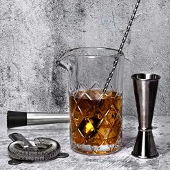 Best Pirce βοΈ Lighten Life Cocktail Mixing Glass Set,Bar Mixing Set With 20oz Crystal Thick Bottom Glass,Spoon, Jigger,Strainer And Muddle,5 Pieces Cocktail Mixing Glass Kits Perfect For Amateurs And Bartenders 𧨠13 Best Pirce βοΈ Lighten Life Cocktail Mixing Glass Set,Bar Mixing Set With 20oz Crystal Thick Bottom Glass,Spoon, Jigger,Strainer And Muddle,5 Pieces Cocktail Mixing Glass Kits Perfect For Amateurs And Bartenders 𧨠-Goblets & Chalices Sales Store 612JRwpxM8L