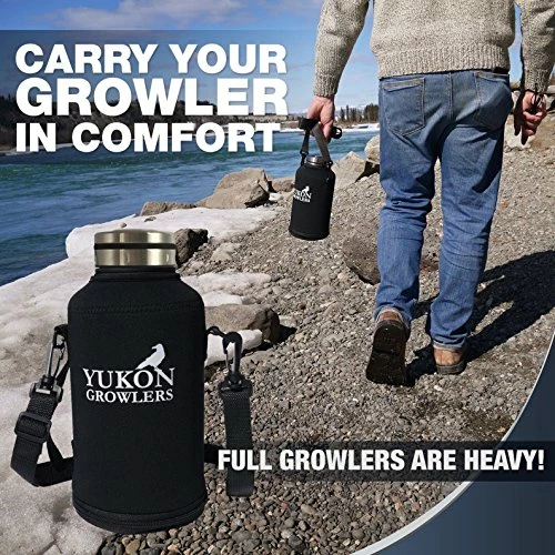 Flash Sale π Yukon Growlers Insulated Beer Growler β Keeps Beer Cold And Carbonated For 24+ Hours β Keeps Drinks Hot For 12 Hours β Stainless Steel Water Bottle With Carrying Case And Improved Lid β 64 Oz β€οΈ 5 Flash Sale π Yukon Growlers Insulated Beer Growler β Keeps Beer Cold And Carbonated For 24+ Hours β Keeps Drinks Hot For 12 Hours β Stainless Steel Water Bottle With Carrying Case And Improved Lid β 64 Oz β€οΈ - Image 3